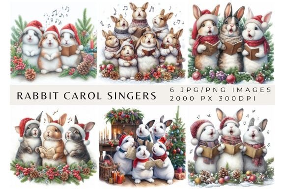 Download Rabbit Carol Singers Backgrounds - Backgrounds Collection