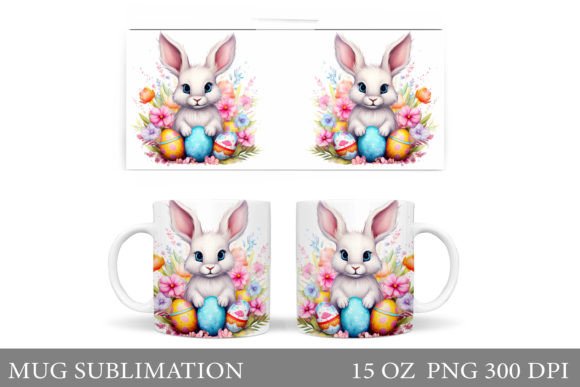 Download Cute Bunny Mug. Bunny Easter Mug Design - Easter mug Collection