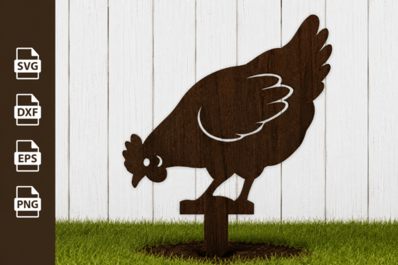 Download Chicken Garden Stake Laser Cut Files - Laser cut files Collection